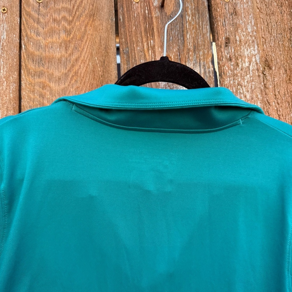 Under Armour Women's Teal Green Long Sleeve Pullover 1/4 Zip Loose Fit Small - Picture 6 of 7